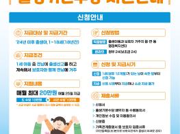 전남도, 2024년 1월 출생아 ‘출생기본수당’ 첫 지급  기사 이미지