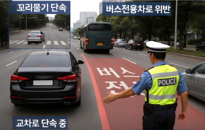 5대 얌체 운전, 벌금·벌점 ‘폭탄’… 9월부터 집중 단속 中 기사 이미지