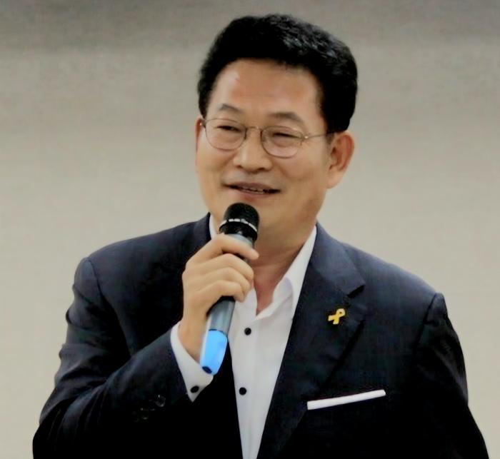 송영길 대표,  “전남 동부지역 경제벨트의 지속가능한 발전“ 주제로 강연 진행  기사 이미지