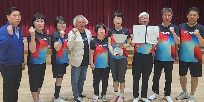 구례군, "전남어르신생활체욱축전 탁구 단체전" 우승